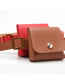 Fashion Red Waist Bag Key Mobile Phone Dual Purpose Thin Belt