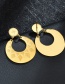 Fashion Six-pointed Star Moon Earrings Moon Eight-pointed Star Oval Titanium Steel Earrings