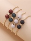 Fashion Light Color Wooden Bead Spring Bracelet Set