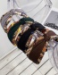 Fashion Khaki Floral Knotted Contrast Color Wide-brim Hair Band