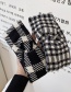 Fashion Letter Black Knitted Woolen Letter Crossed Broad-sided Houndstooth Leopard Headband