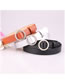 Fashion Black Thin Belt For Jeans Without Holes