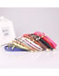 Fashion Pink Knitted Pin Buckle Thin Belt