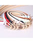 Fashion Leopard Pu Leather Alloy Pin Buckle Carved Love Belt