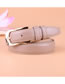 Fashion Camel Pu Leather Alloy Pin Buckle Carved Love Belt