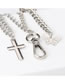 Fashion Spring Butterfly Cross Leaf Alloy Pendant Waist Chain