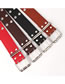 Fashion Red Double-row Corn Hollow Wide Belt