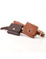 Fashion Brown Multifunctional Small Belt Bag With Japanese Buckle