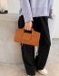 Fashion Coffee Color Chain Stone Pattern Shoulder Messenger Bag