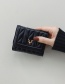 Fashion Black Embroidered Antler Short Wallet