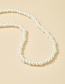 Fashion 2# Alloy Pearl Beaded Necklace