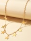 Fashion Five-pointed Star Diamond Five-pointed Star Butterfly Slap Pendant Necklace