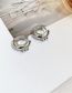 Fashion Silver Letters Gold-plated Ring Earrings