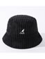 Fashion Black Kangaroo Embroidery Warm Double-sided Fisherman Hat