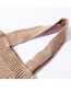 Fashion Khaki Wool Solid Color Twist Knit Handbag