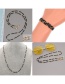 Fashion Black And White Rice Beads Contrasting Color Alloy Glasses Chain