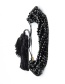 Fashion Tassel Black Handmade Rice Bead Braided Diamond Palm Eye Bracelet