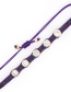 Fashion Jin Zhu Geometric Hand-woven Rice Beads With Diamonds And Rivet Bracelet