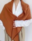 Fashion Caramel Pure Color Knotted Shawl Knitted Scarf
