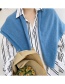 Fashion Beige Thick Knitted Woolen Knotted Shawl Scarf