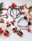 Fashion Antlers Pine Cone (headband) Christmas Elk Hair Ball Mushroom Hairpin Headband