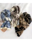 Fashion Camel Black Double-sided Mesh Knitted Wool Scarf
