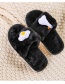 Fashion Angry Birds Black Soft Bottom Non-slip Plush Chicken Duck Bird Adult Slippers