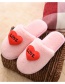 Fashion Pink Love Letters Home Slippers Indoor Plush Slippers
