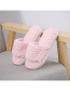 Fashion Matcha Lamb Wool Flat-bottomed Children S Slippers