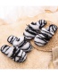 Fashion Dalmatian Pattern Leopard Print Bow Parent-child Plush Slippers