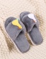 Fashion Gray Chicken And Duck Flat-bottomed Plush Slippers
