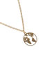 Fashion World Map Gold Pendant Titanium Steel Map Peach Heart Hollow Pendant Necklace
