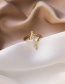 Fashion Golden Irregular Diamond Alloy Ring