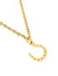 Fashion Golden Horseshoe Stainless Steel Fully Polished Laser Cut Love Hand Horseshoe Necklace