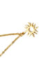 Fashion Golden Sun Flower Titanium Sunflower Crown Necklace
