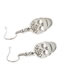 Fashion Gang Color Skull 2 Halloween Titanium Steel Skull Head Fully Polished Cut Earrings