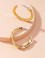 Fashion Golden Concave And Convex Geometry Alloy Earrings