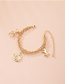 Fashion Golden Animal Pendant Alloy Thick Chain Bracelet