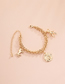 Fashion Golden Animal Pendant Alloy Thick Chain Bracelet