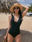 Fashion Color Open Back Ruffled Strappy One-piece Swimsuit