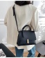 Fashion Creamy-white Large Capacity Single Shoulder Messenger Bag With Lock Flap