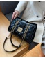 Fashion Black Large-capacity Chain Lock One-shoulder Messenger Bag