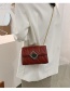 Fashion Black Chain Diamond Shoulder Messenger Bag