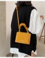 Fashion Yellow Folded Flap Shoulder Crossbody Bag