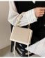 Fashion Creamy-white Folded Flap Shoulder Crossbody Bag
