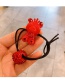 Fashion Red Diamond Diamond Ball Bear Hair Rope Set