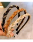 Fashion Black Handmade Lambskin Chain Thin Rod Headband