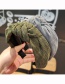 Fashion Armygreen Corduroy Knotted Fabric Wide-brimmed Headband