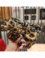 Fashion Armygreen Leopard-print Bow-knot Fabric Wide Brim Headband