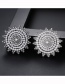 Fashion Platinum Micro-inlaid Zircon And Pearl Flower Brooch